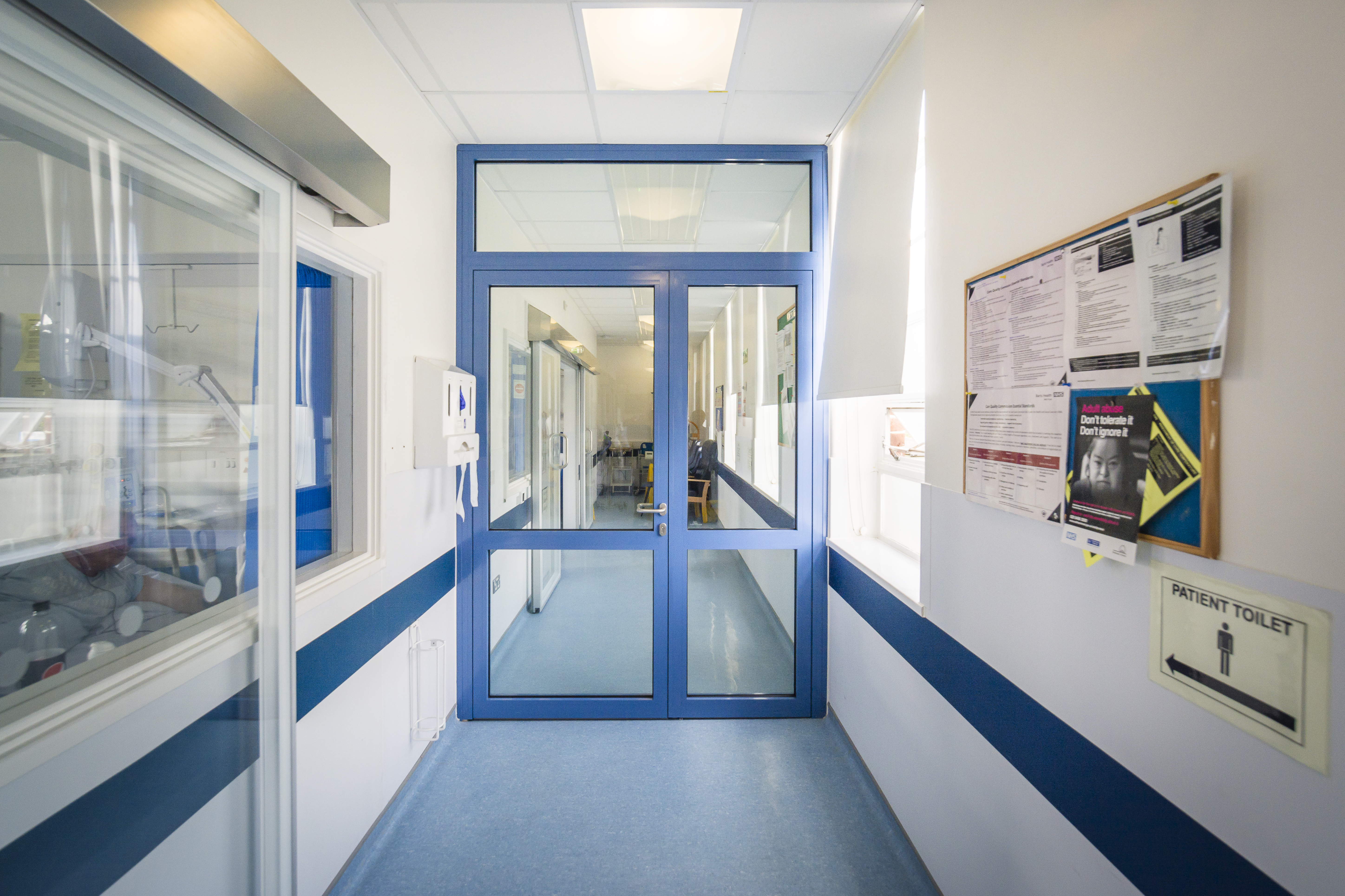 Fire Rated glass walls, doors and partitions in NHS Hospitals and Care Trusts in the UK